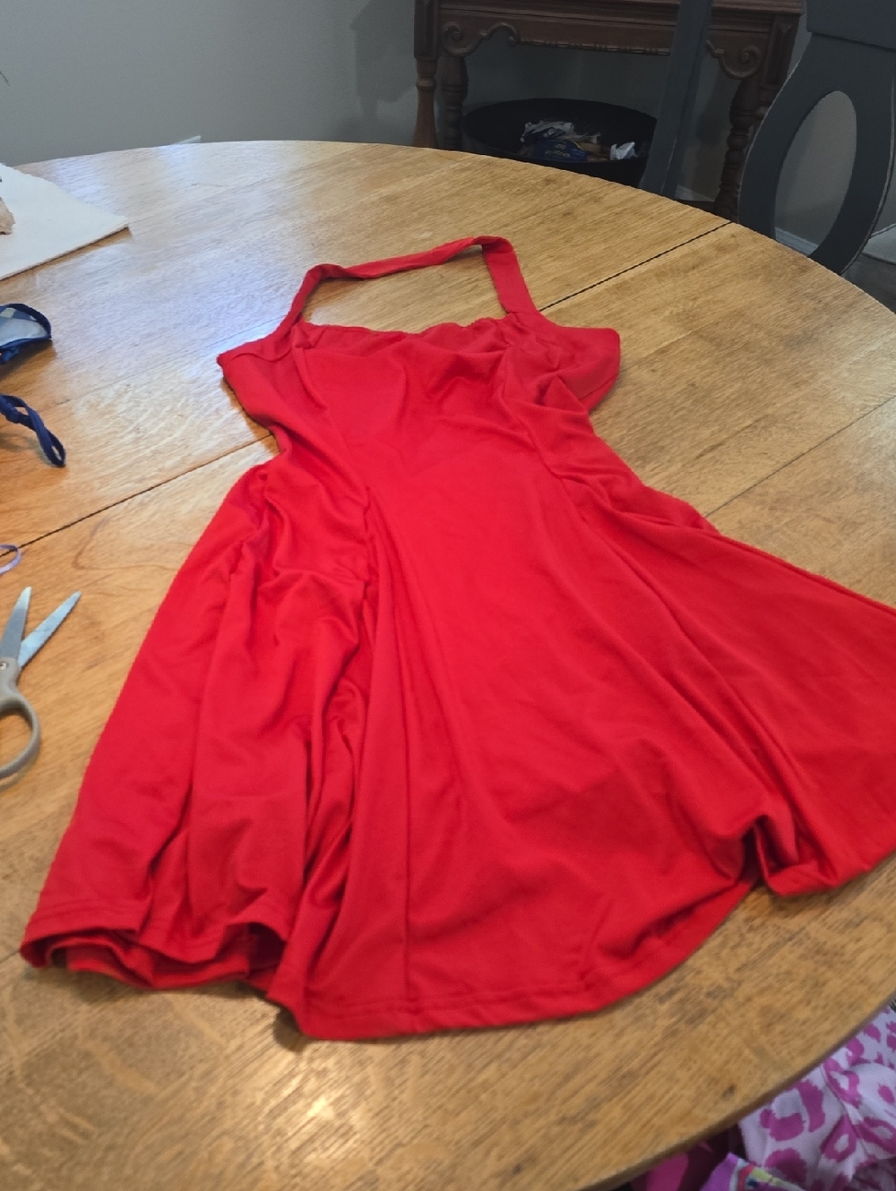 BUNDLE 3/$16. Red Halter Skater Dress